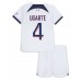 Paris Saint-Germain Manuel Ugarte #4 Replika Babykläder Borta matchkläder barn 2023-24 Korta ärmar (+ Korta byxor)